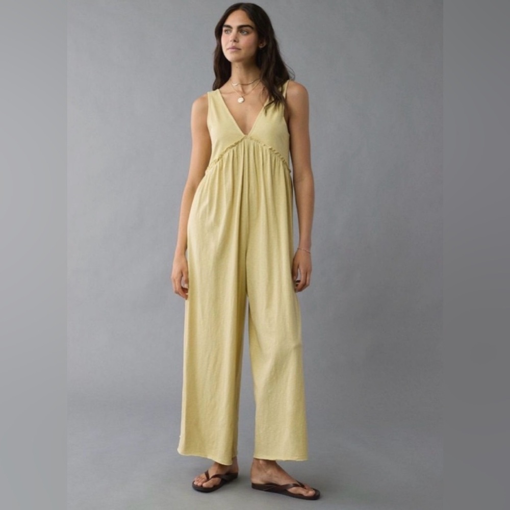 Yellow American Eagle Sleeveless Maxi Dress